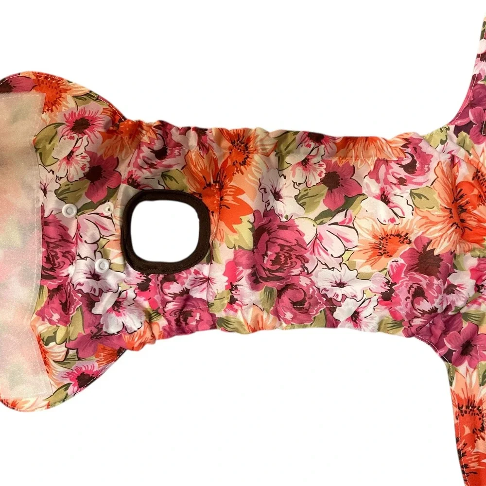 CuteBone Female Dog Diaper Floral Print Washable Reusable Pet Panty Medium‎